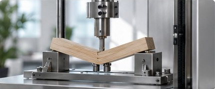 Maschine zur mechanischen Holzmaterialprüfung
